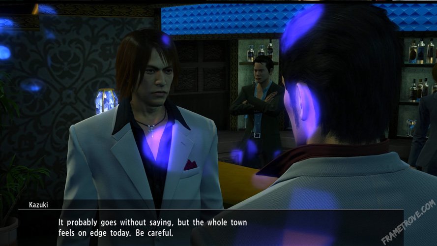 Screenshot from Yakuza Kiwami Finale The End of Battle featuring Kiryu in the Stardust Club