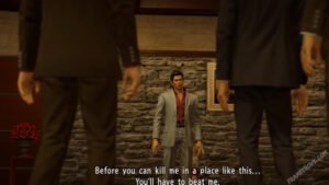 Screenshot from Yakuza Kiwami Chapter 4 An Encounter featuring Kiryu