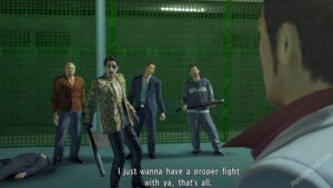 Screenshot from Yakuza Kiwami Chapter 5 Purgatory Featuring Goro Majima & Kiryu