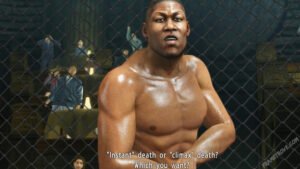 Screenshot from Yakuza Kiwami Chapter 5 Purgatory Featuring Gary Buster Holmes