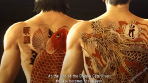 Screenshot from Yakuza Kiwami Chapter 7 The Dragon and The Koi featuring kiryu and nishkiyama