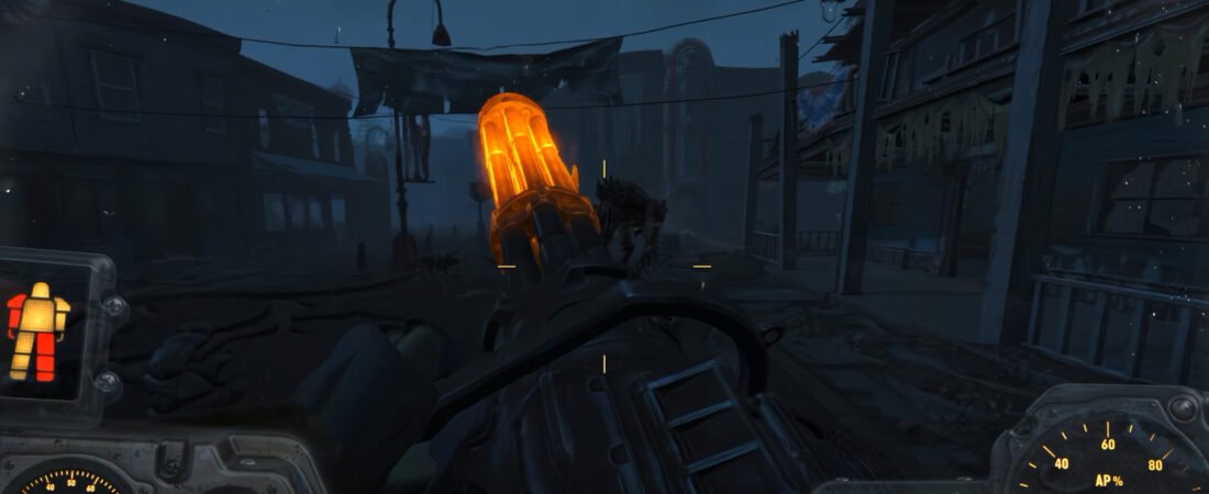 fallout 4 minigun vs deathclaw