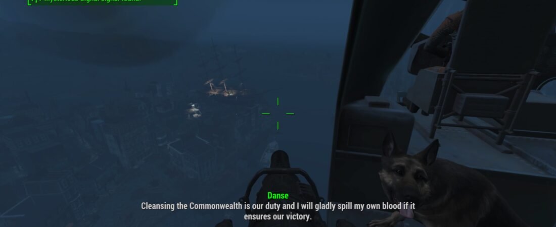fallout 4 flying on a vertibird