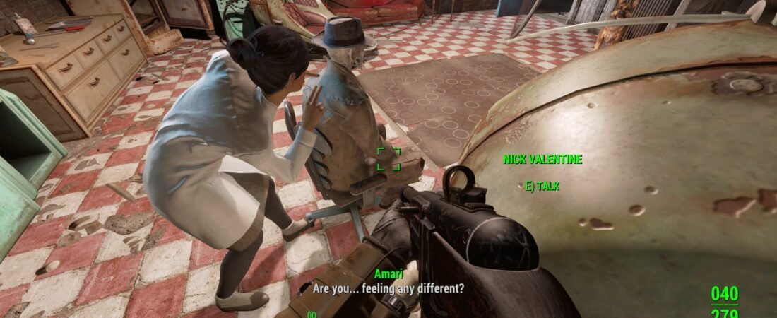 fallout 4 dr amari and nick installing the institute implant
