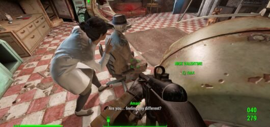 fallout 4 dr amari and nick installing the institute implant