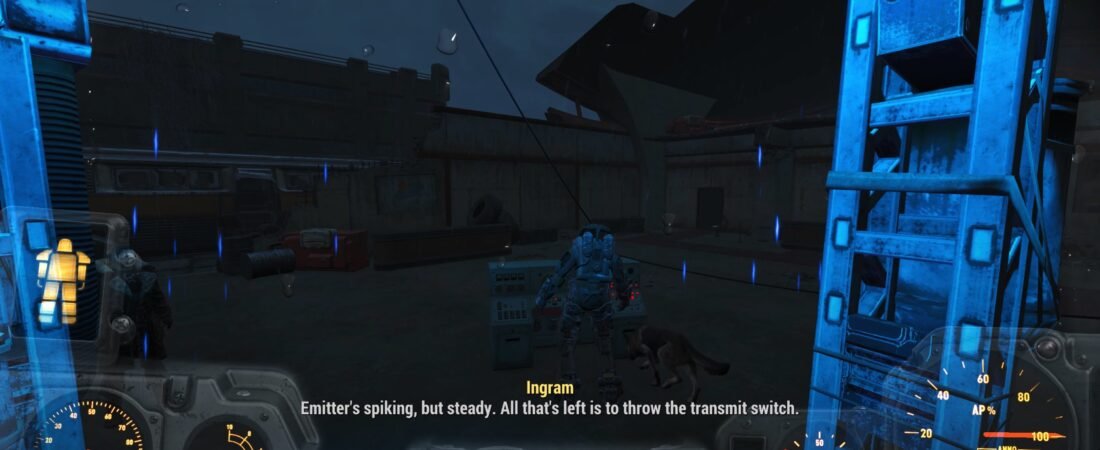 fallout 4 walking inside the signal interceptor